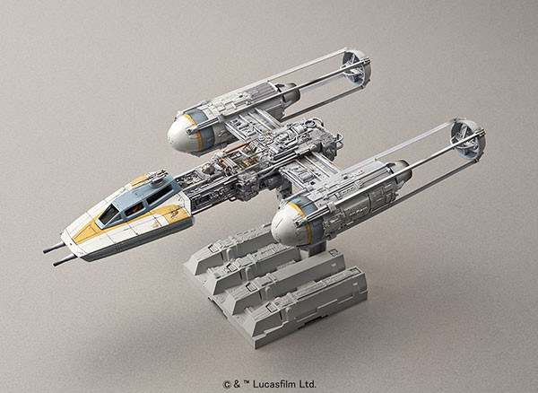 Y-Wing Starfighter, Star Wars, Bandai, Model Kit, 1/72