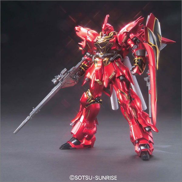 MSN-06S Sinanju (Titanium Finish), Kidou Senshi Gundam UC, Bandai, Model Kit, 1/144