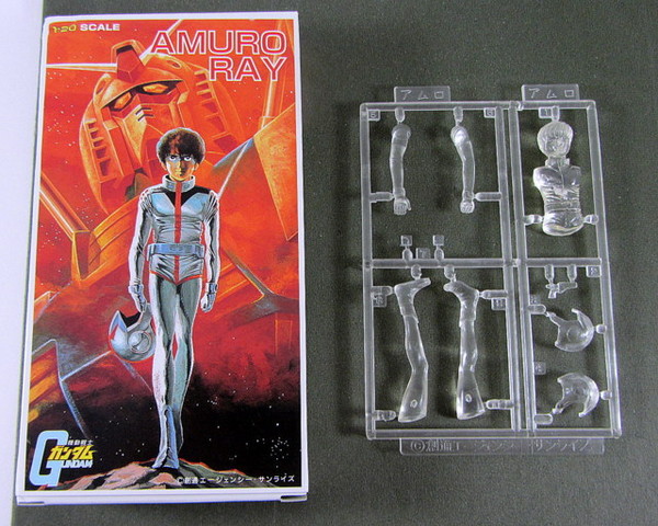 Amuro Ray (20th Anniversary Gundam Chara Colle Box), Kidou Senshi Gundam, Bandai, Model Kit, 1/20
