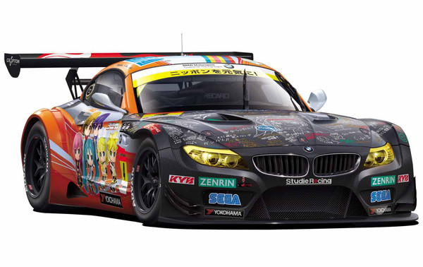 Hatsune Miku (BMW Z4 GT3 - Round 2 (Fuji)), GOOD SMILE Racing, Hatsune Miku And Future Stars: Project Mirai, Fujimi, Model Kit, 1/24