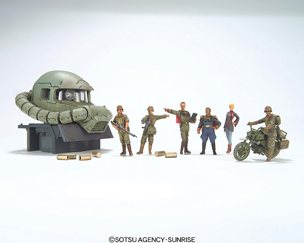 Clamp, Crowley Hamon, MS-06 Zaku II, Ramba Ral, Kidou Senshi Gundam, Bandai, Model Kit, 1/35
