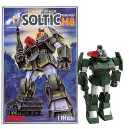 Soltic H8 "Roundfacer", Taiyou No Kiba Dougram, Doyusha, Model Kit, 1/144