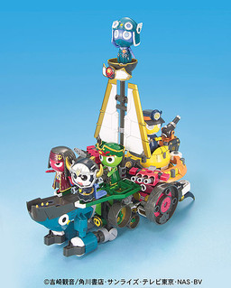 Dororo Heichou, Giroro Gochou, Keroro Gunsou, Kururu Souchou, Tamama Nitouhei, Keroro Gunsou, Bandai, Model Kit