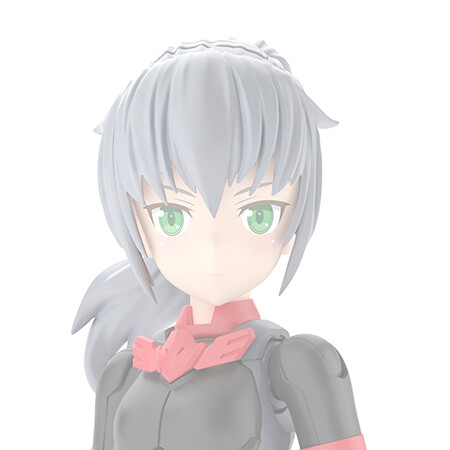 Ponytail Hair 5 (White 1), Bandai Spirits, Accessories, 4573102642240