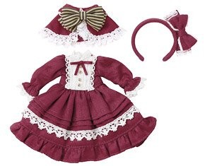 Rosetta Dress Set (Bordeaux), Azone, Accessories, 1/12, 4573199927190