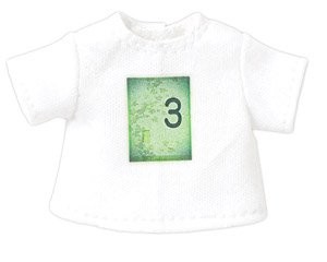 Graphic T-shirt (White x Green), Azone, Accessories, 1/12, 4573199927237