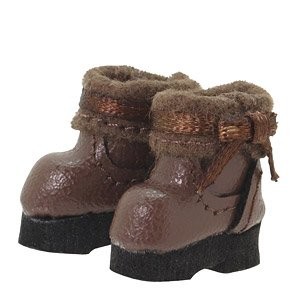 Romantic Girly! Side Ribbon Boots (Brown), Azone, Accessories, 1/12, 4573199927800