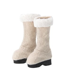 Wicked Style Fur Suede Boots (Beige), Azone, Accessories, 1/12, 4573199927770