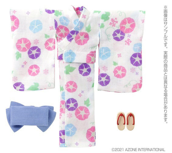 Yukata Set -Morning Glory And Maiden- (Moonlight White), Azone, Accessories, 1/12, 4573199924489