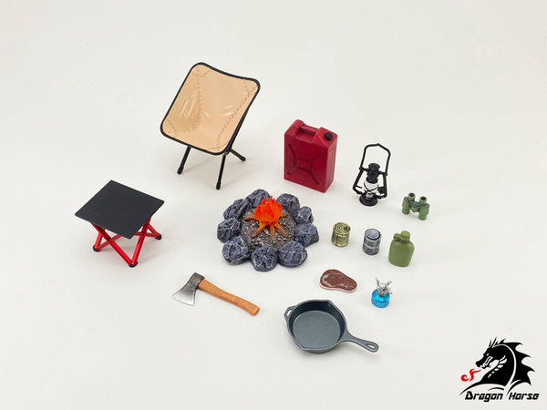 Camping Gear Set A, Dragon Horse, Accessories, 1/12, 4589565812588