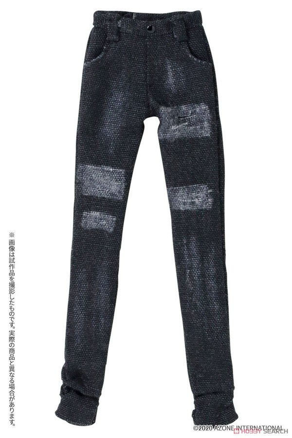 Boys Damage Skinny Denim Pants II (Black), Azone, Accessories, 1/6, 4573199837987