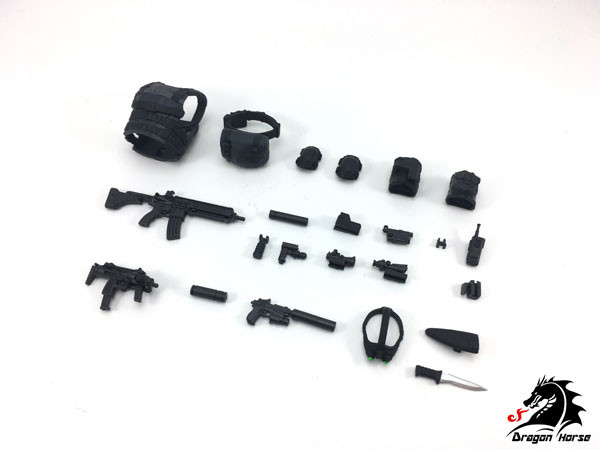 Posable Figure Equipment Set B (Ghost), Dragon Horse, Accessories, 1/12, 4589565812205