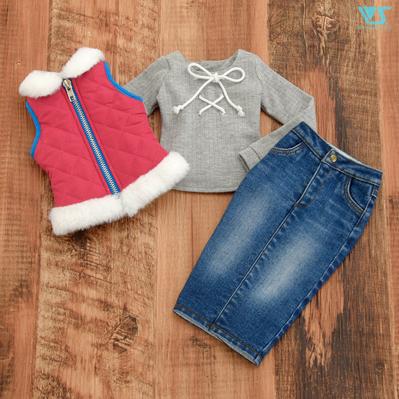 Fur Quilt Vest Set (Day Camp), Volks, Accessories, 1/3, 4518992421315