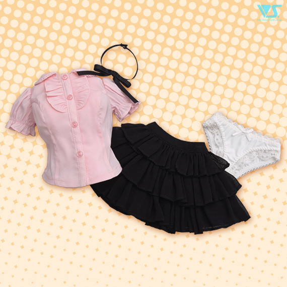 Frill Blouse Set (Kuro, Pink), Volks, Accessories, 1/3, 4518992411507