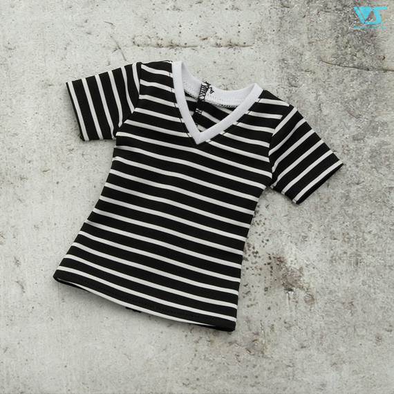 SD V Neck T Shirt (Border, Kuro), Volks, Accessories, 1/3, 4518992420806
