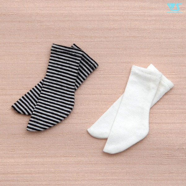 High Socks Set (Shiro & Shiro x Kuro Border), Volks, Accessories, 1/3, 4518992424811