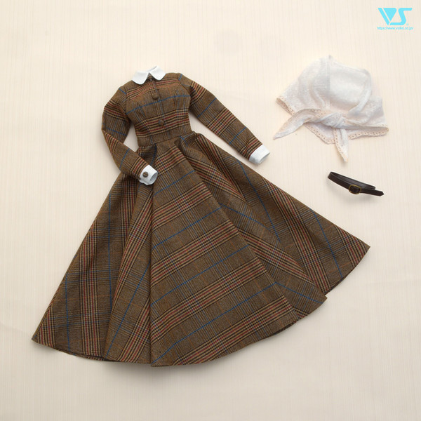 Glen Check Long Dress Set, Volks, Accessories, 1/3, 4518992425627