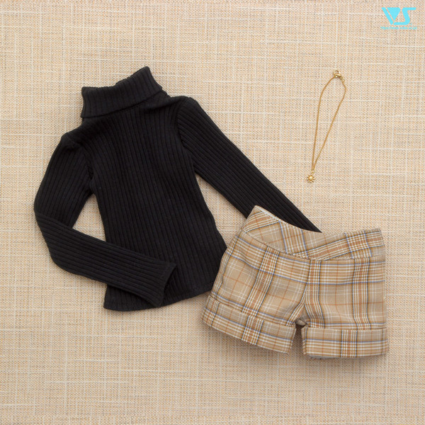 Black Turtleneck & Check Pants Set, Volks, Accessories, 1/3, 4518992427102