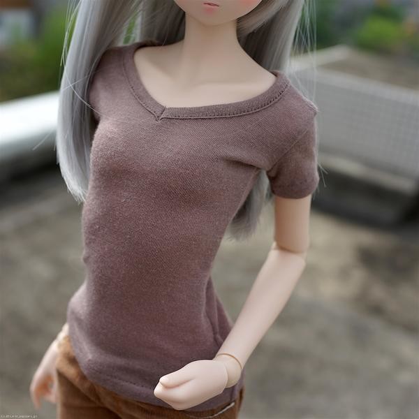 Ballerina V-Neck T-Shirt (light brown), Culture Japan, Accessories, 1/3