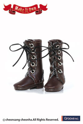 Lace-up Boots (Brown), Groove, Accessories, 4560373836201