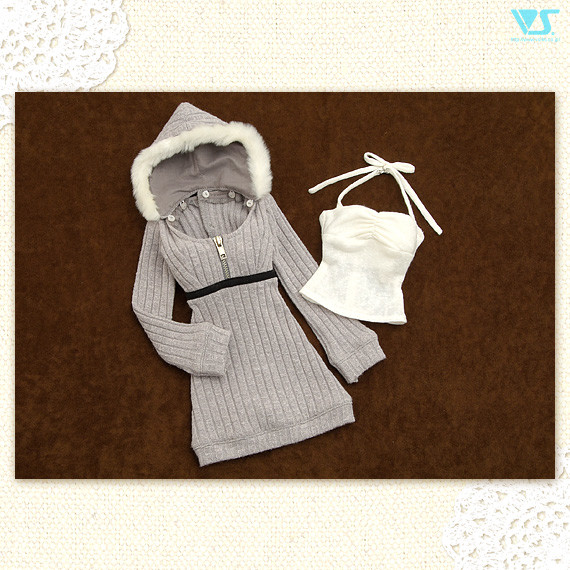Gray Knit Dress Set, Volks, Accessories, 1/3, 4518992416663