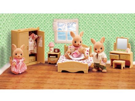 Bedroom Set (Parent's Bedroom), Sylvanian Families, Epoch, Accessories