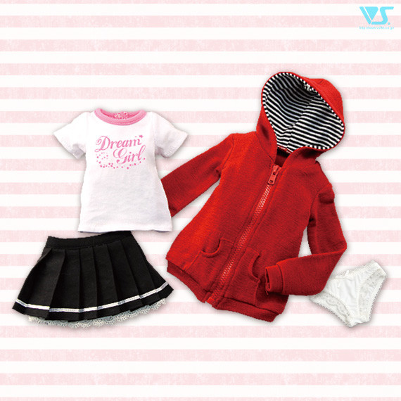 Red Striped Hoodie Set, Volks, Accessories, 1/3, 4518992415130