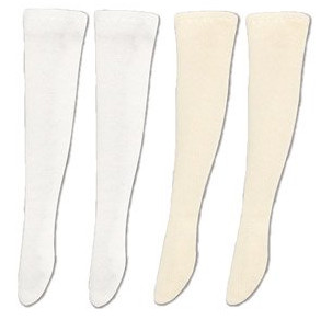 Pastel See-through Socks (A Set, White & Cream), Azone, Accessories, 1/12, 4582119989019