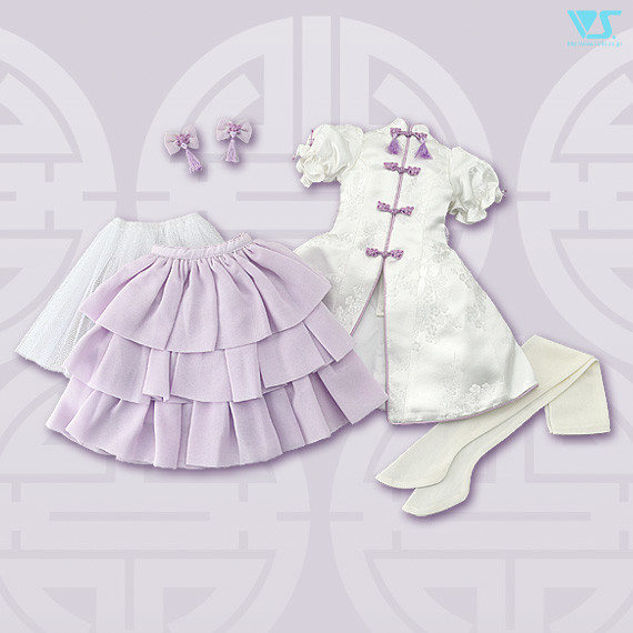 Peach Blossom Chinoiserie Dress (White), Volks, Accessories, 1/3, 4524475410783