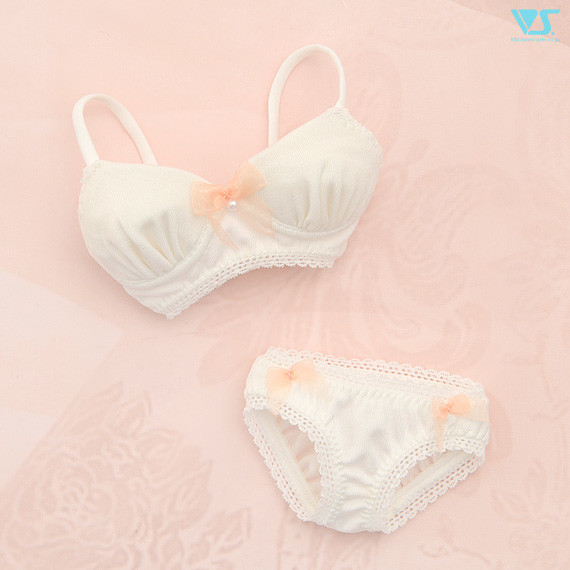 Ribbon Bra & Panties Set (White/Pink Ribbon/L Bust), Volks, Accessories, 1/3, 4518992413372