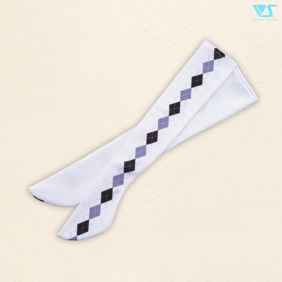 Thigh-High Socks (Argyle / Black X Gray), Volks, Accessories, 1/3, 4518992414065