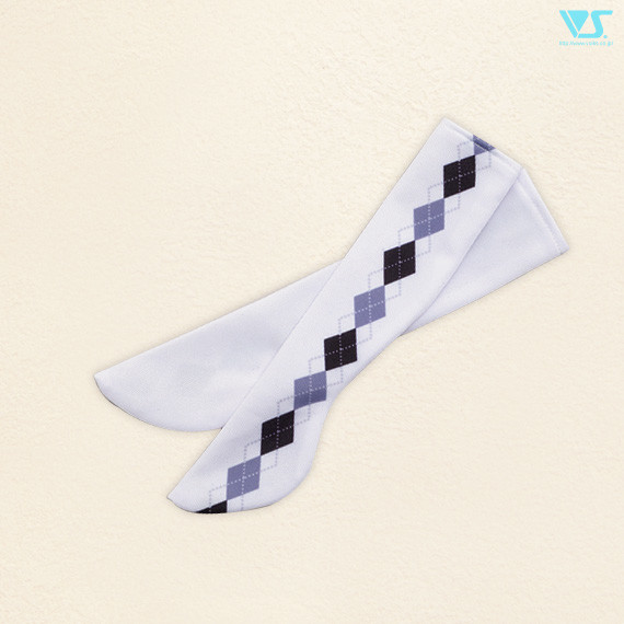 Thigh-High Socks / Mini (Argyle / Black X Gray), Volks, Accessories, 1/4