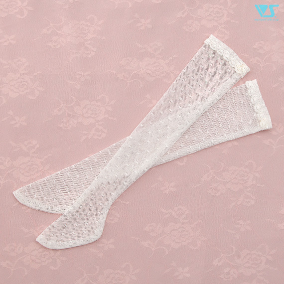 Thigh-High Socks (White / Dotty Plaid), Volks, Accessories, 1/3
