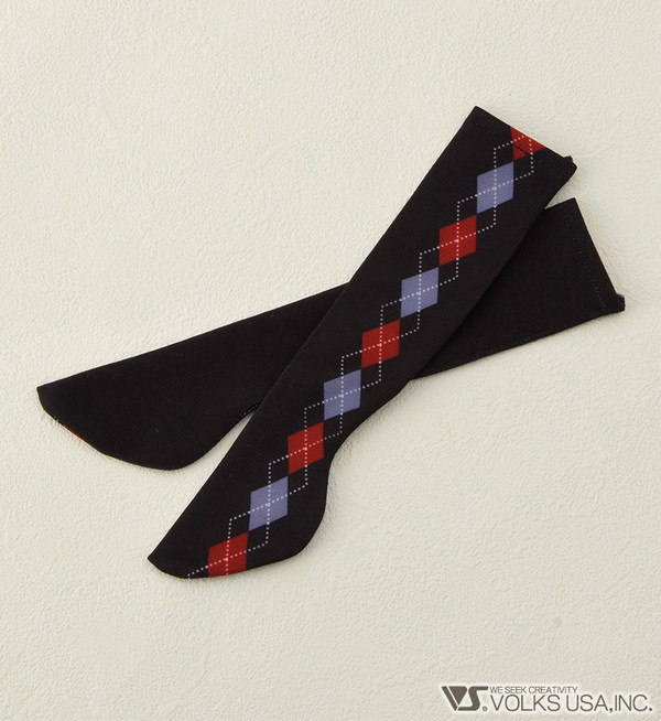 Thigh-High Socks / Mini (Argyle / Red X Gray), Volks, Accessories, 1/4, 4518992412153