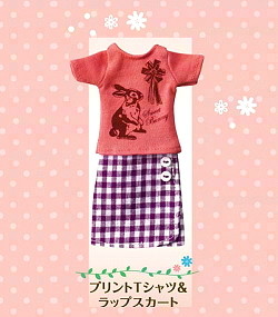 Print T-shirt & Wrap Skirt, Re-Ment, Accessories, 1/6, 4521121503127