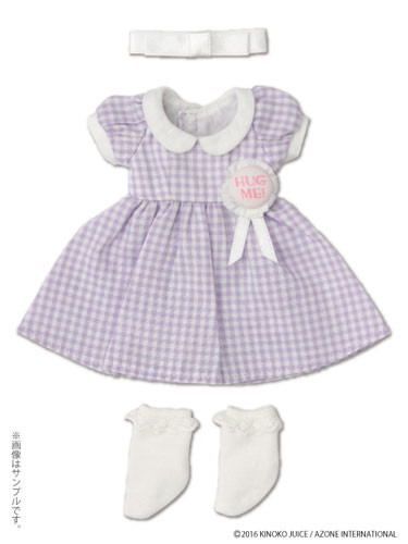 Hug Me! Rosette One-piece Set (Purple Check), Azone, Accessories, 4582119987879