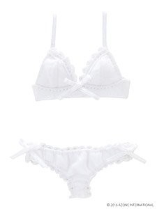 Ribbon Bra & Shorts Set (White), Azone, Accessories, 1/6, 4582119984113
