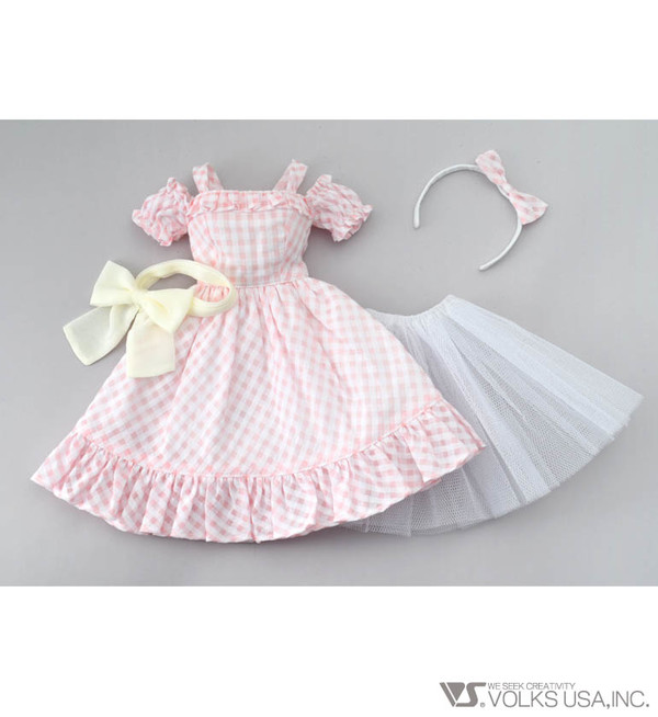 Pink Check Dress Set, Volks, Accessories, 1/3, 4518992407425