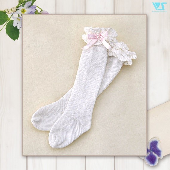 Girly Ribbon Socks (Pink), Volks, Accessories, 1/3, 4518992410371