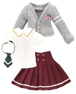Girls Preparatory School Set (Gray x Bordeaux), Azone, Accessories, 1/6, 4582119983673