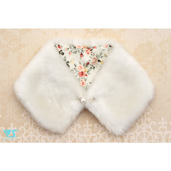 Milky Fur Cape, Volks, Accessories, 1/3