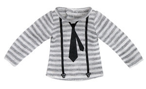 Necktie & Suspender Cutsew (Gray Boader), Azone, Accessories, 1/6, 4582119981129