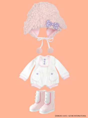 MofuMofu Hitsuji-san Set (White x Pink), Azone, Accessories, 4582119980511
