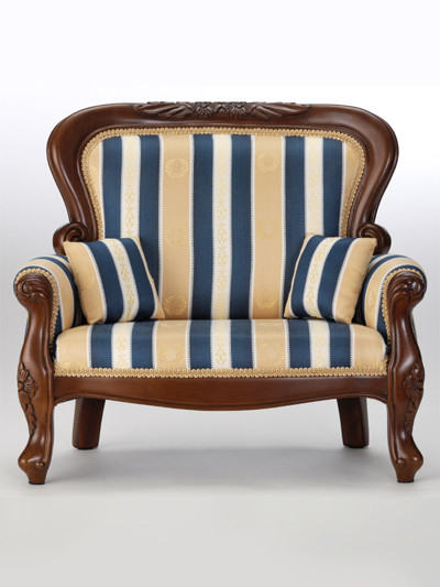 FU Two-Seater Sofa F2 (Green, Gold And Cream), Volks, Accessories, 1/3