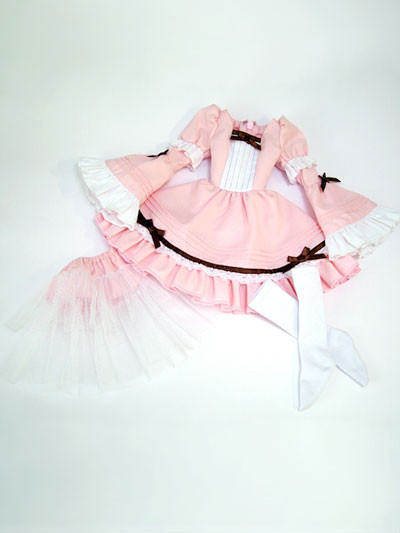 Flared Sleeve Dress (Pink), Volks, Accessories, 1/3