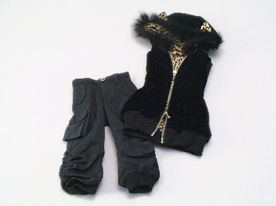 Kitty Ear Velour Parka Set, Volks, Accessories, 1/3