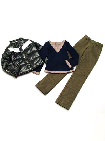 Layered Down Jacket Set, Volks, Accessories, 1/3