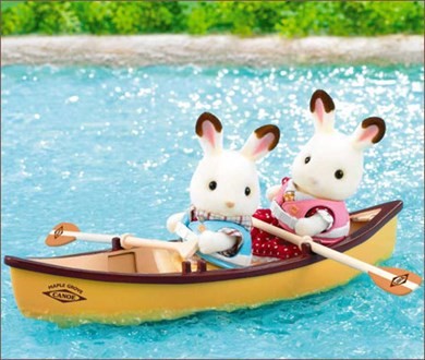 Blue Sky Canoe Set, Sylvanian Families, Epoch, Accessories, 4905040216700