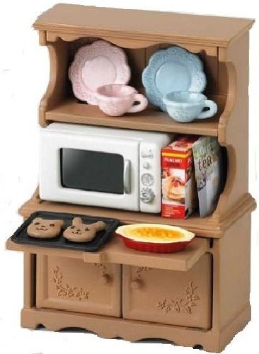 Kitchen Cabinet & Microwave, Sylvanian Families, Epoch, Accessories, 4905040262608