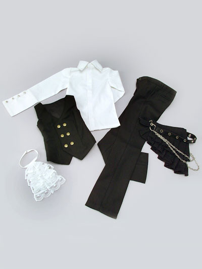 Black Rose Pleated Skirt Set, Volks, Accessories, 1/3
